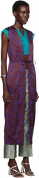 Dries Van Noten Burgundy Drawstring Vest