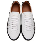Givenchy White and Black Embroidered Urban Street Sneakers