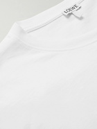 Loewe - Logo-Embroidered Cotton-Jersey T-Shirt - White