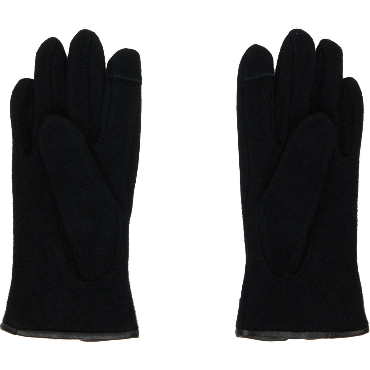 Vivienne Westwood Black Leather & Wool Gloves Vivienne Westwood