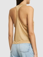 TOM FORD - Ribbed Silk Sleeveless Top