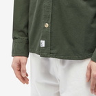 A.P.C. Men's Graham Cavalier Canvas Overshirt in Dark Green