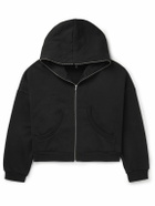 Entire Studios - Eternal Oversized Organic Cotton-Jersey Zip-Up Hoodie - Black