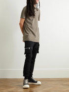 DRKSHDW by Rick Owens - Level Panelled Cotton-Jersey T-Shirt - Brown