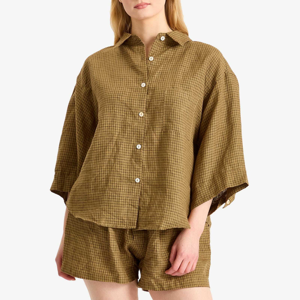 Deiji Studios Women's 03 Set in Pine Check