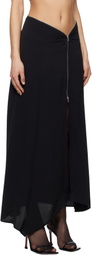 Nanushka Black Zella Maxi Skirt