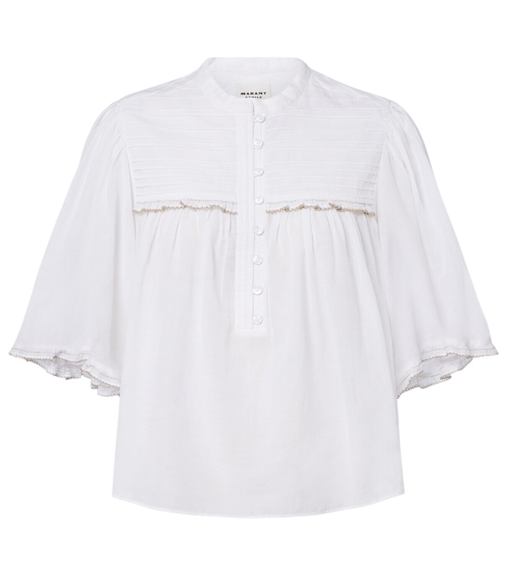 Photo: Marant Etoile Douna cotton-blend blouse