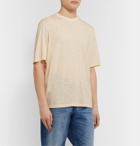 AMI - Cotton-Blend Voile T-Shirt - Neutrals