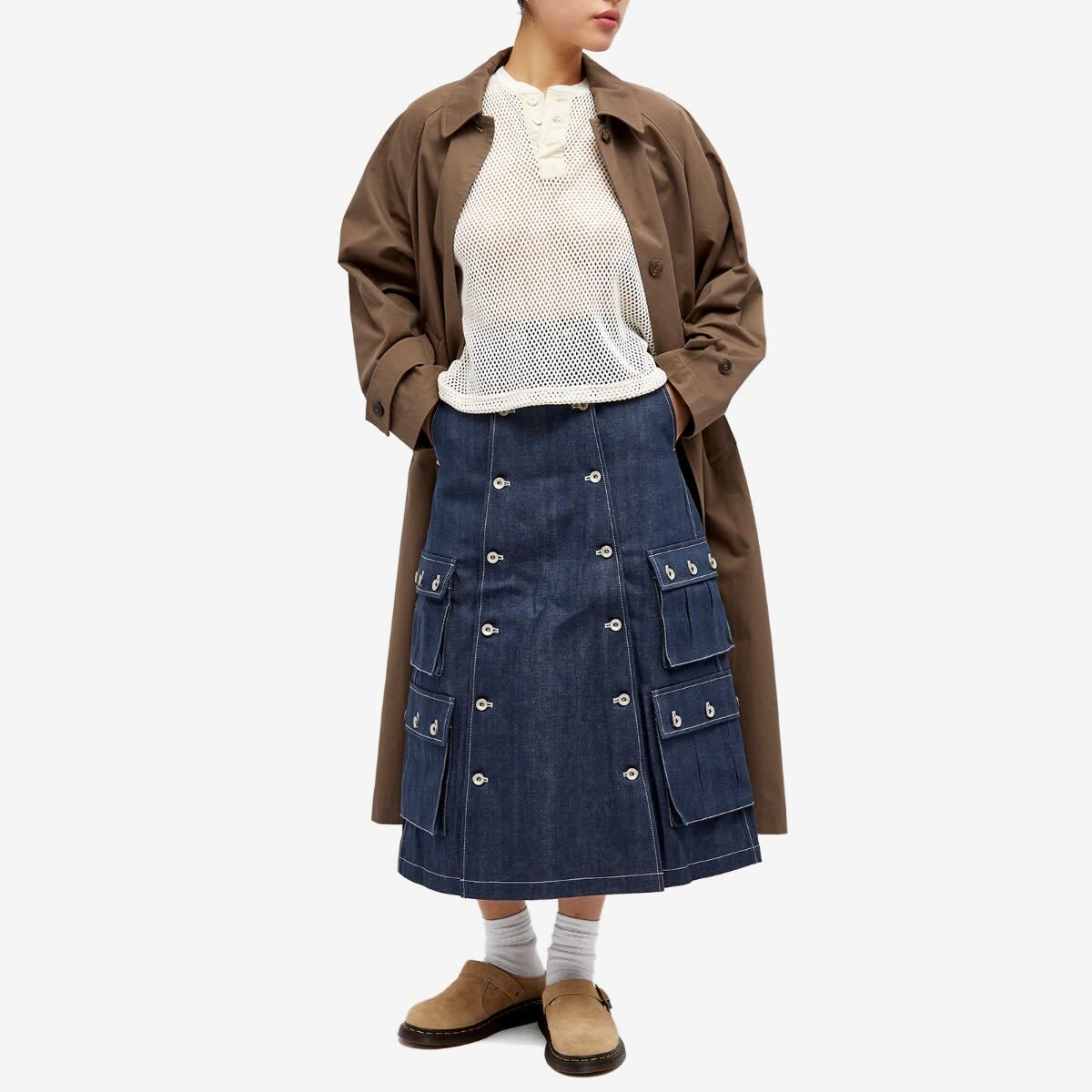 W'menswear Women's Fly Pocket Skirt in Denim
