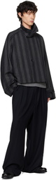 RAINMAKER KYOTO Gray & Black French Twill Short Trench Jacket