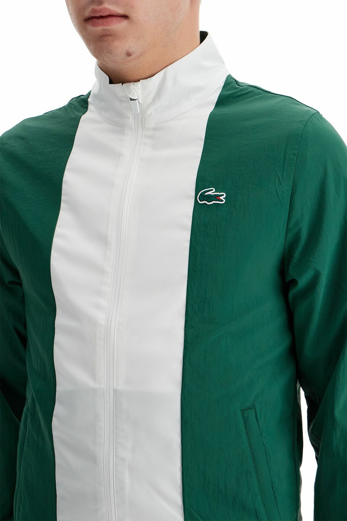 LACOSTE in meshnnsporty jumpsuit Green Lacoste