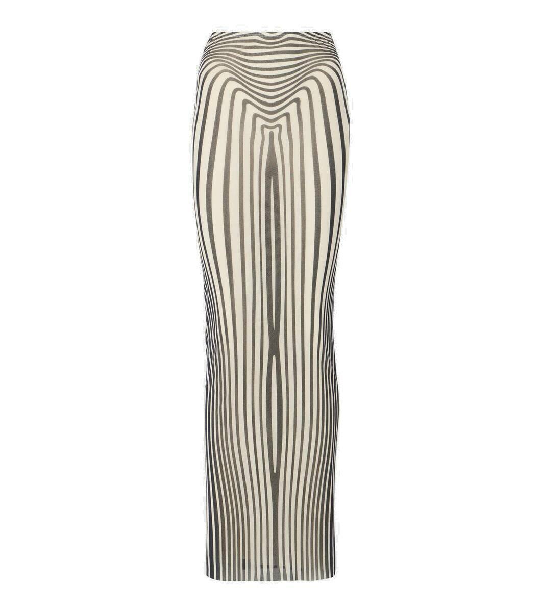 Jean Paul Gaultier The Navy Blue Body Morphing maxi skirt Jean Paul ...