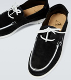 Christian Louboutin - Geromoc suede boat shoes