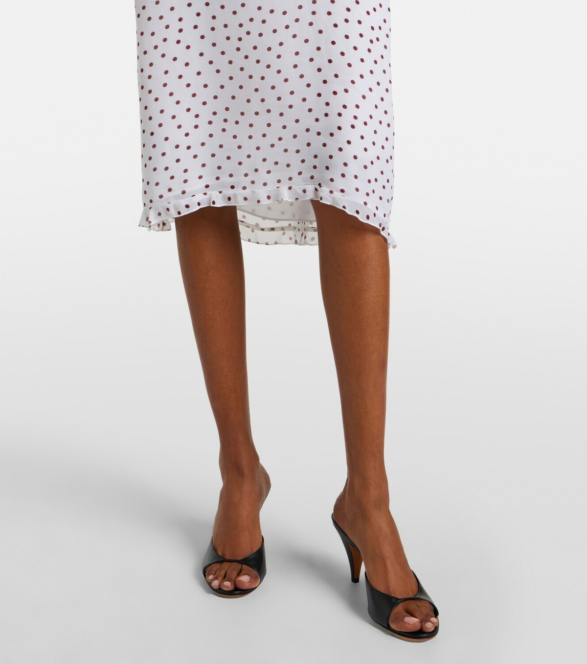 Dorothee Schumacher Dancing Dots polka-dot georgette midi dress