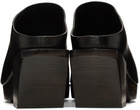 Rick Owens Black Calfskin Mules