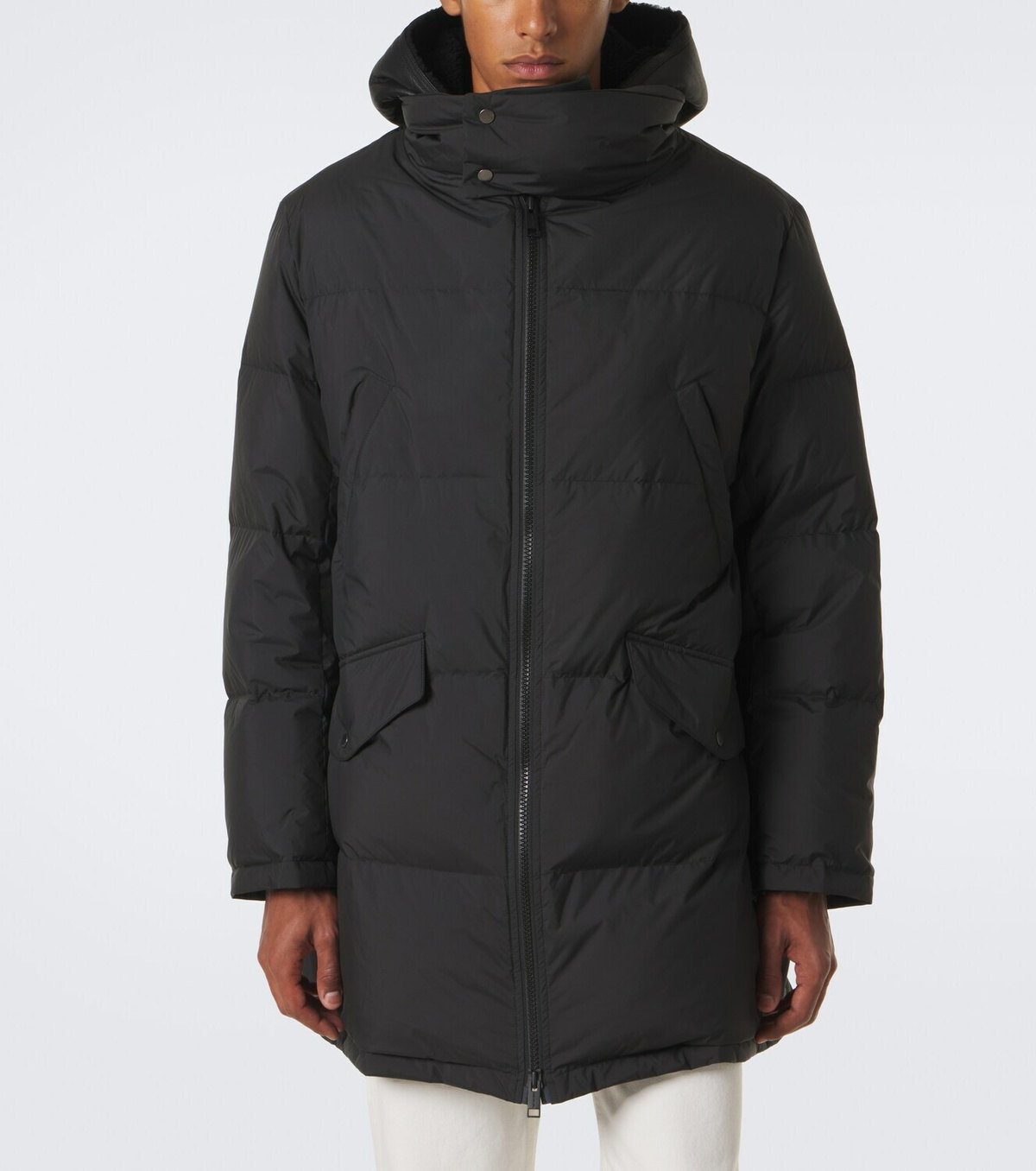 Yves Salomon Shearling-trimmed down coat