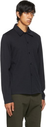 Barena Navy & Black Striped Roncola Daoto Shirt