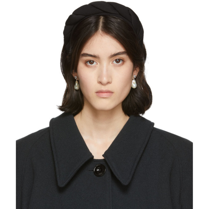 Sophie Buhai Black Silk Classic Twisted Headband