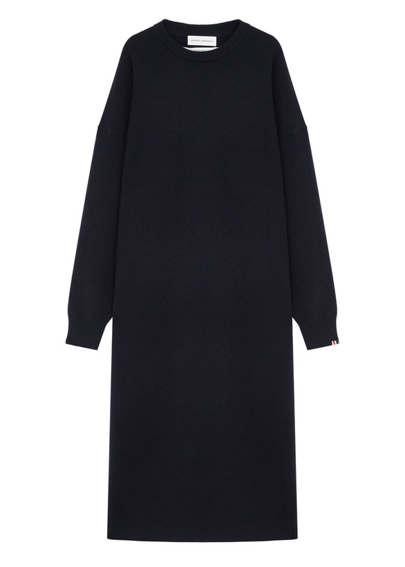 Photo: Extreme Cashmere N°106 Weird Short Cashmere-blend Dress - Navy - One Size