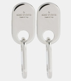 Acne Studios Chain Lock logo drop earrings