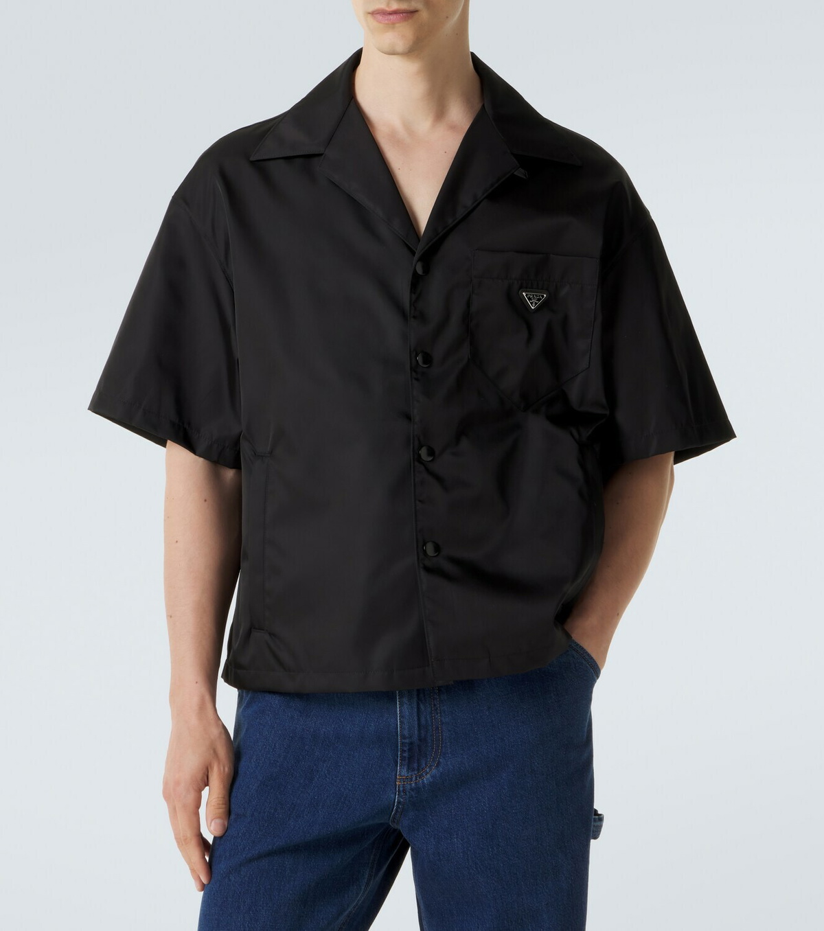 Prada Re-Nylon bowling shirt