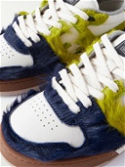 Fendi - Fendi Match Calf Hair and Leather Sneakers - Blue