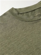 Altea - Lewis Stretch-Linen T-Shirt - Green