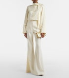 Costarellos Daline wool-blend wide-leg pants