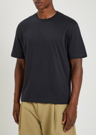 Studio Nicholson Logo Cotton T-shirt Nearly Black