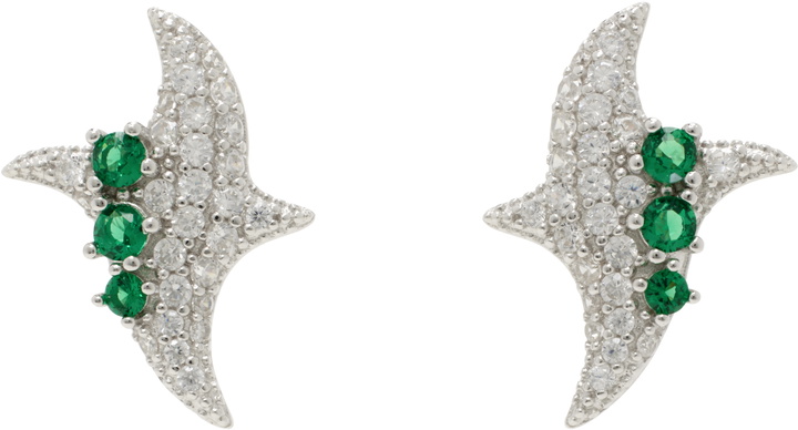 Photo: Collina Strada Silver & Green Twister Earrings