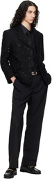 Ernest W. Baker Black Single Breasted Blazer