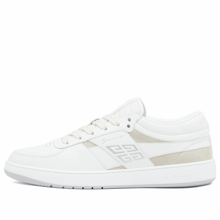 Photo: Givenchy Men's G Move Low Top Lace Up Sneakers in White/Beige