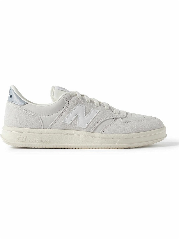 Photo: New Balance - CT500 Leather-Trimmed Suede and Nubuck Sneakers - Neutrals