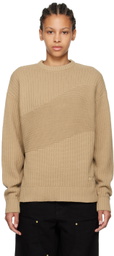 Dime Tan Wave Sweater