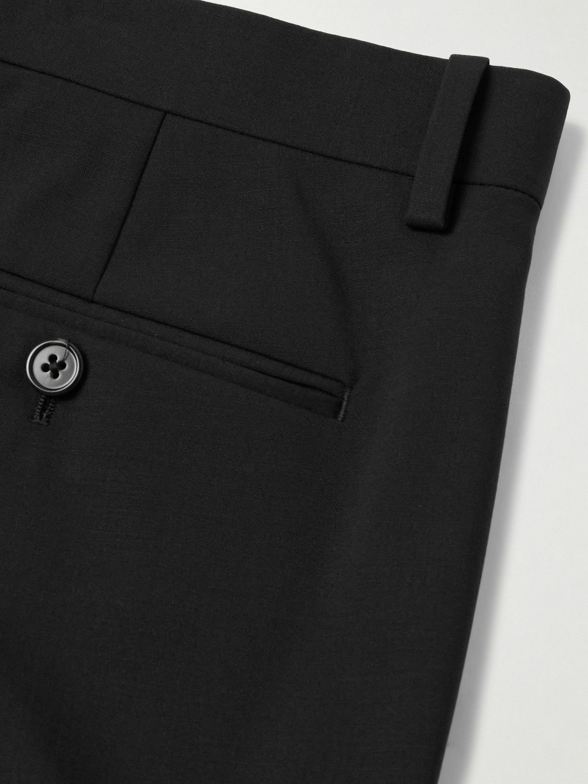 Theory - Mayer Tapered Virgin Wool-Blend Suit Trousers - Black