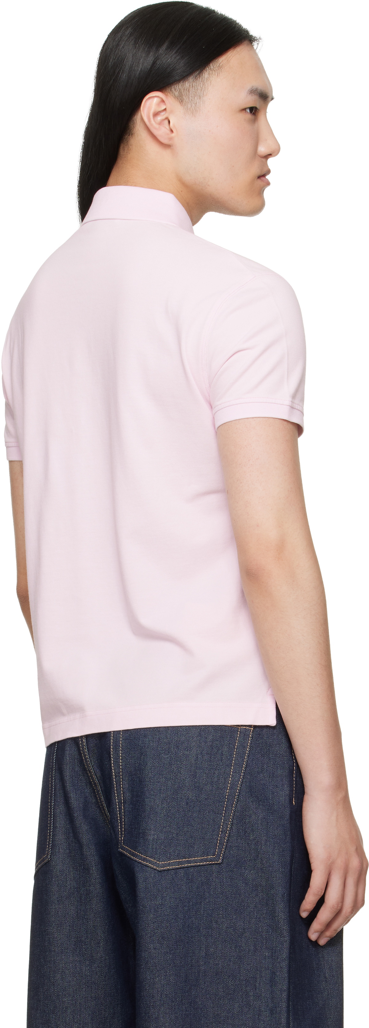 Acne Studios Pink Logo Polo