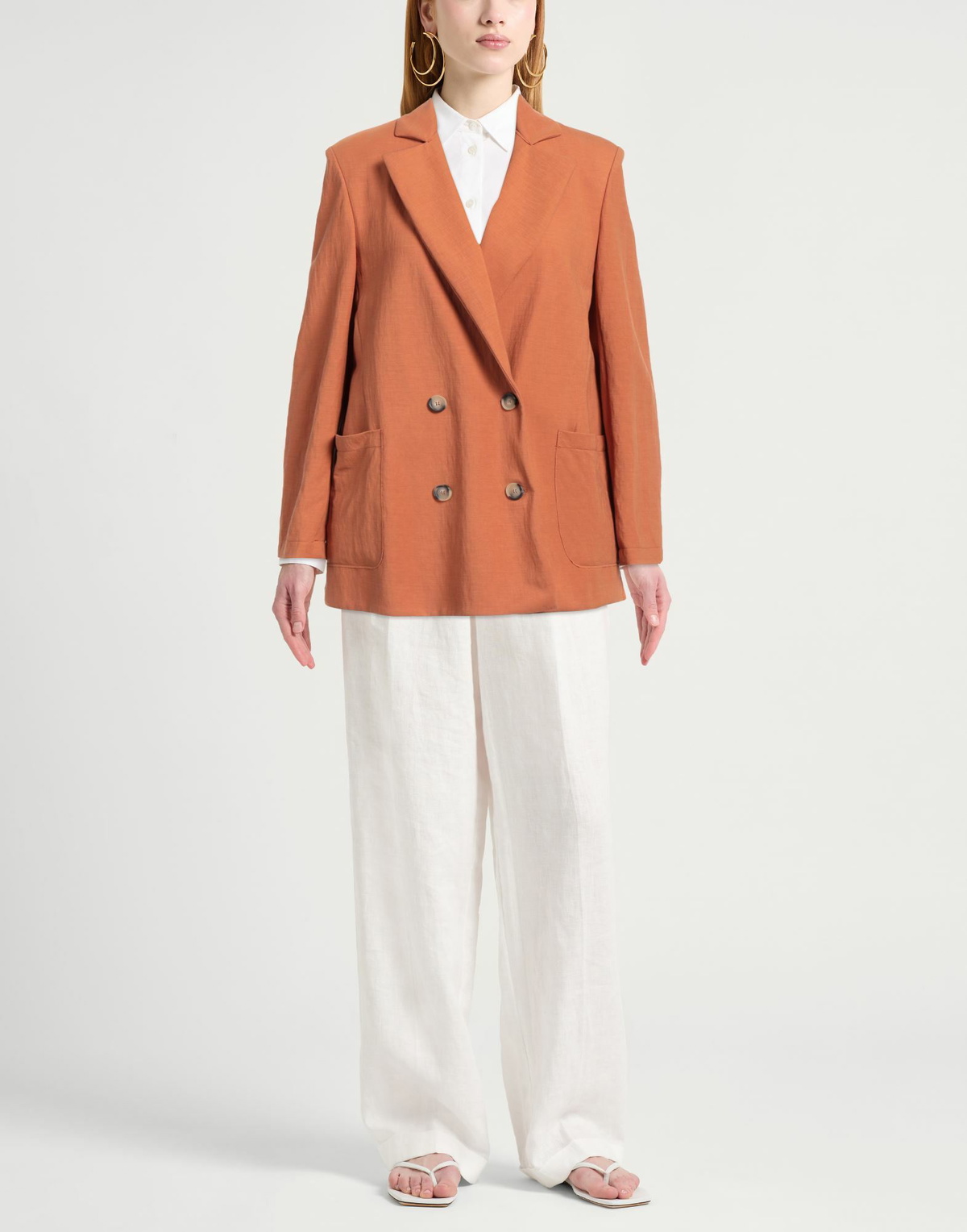 Harris Wharf London Womens Blazer Rust