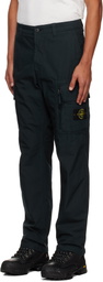 Stone Island Navy 3100006 Canvas Weave Cotton Cargo Pants