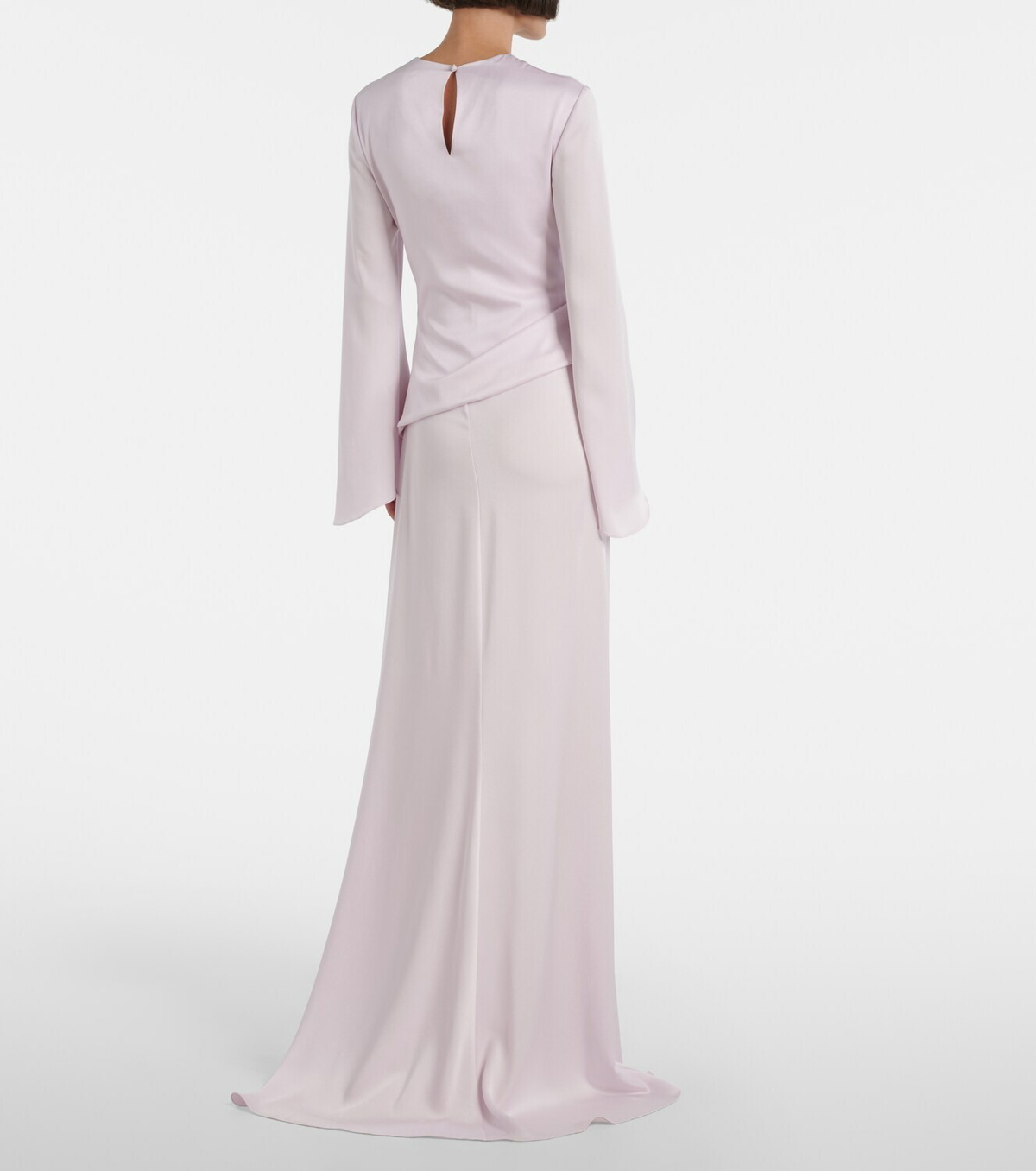 McQueen Draped satin gown