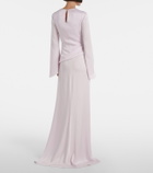 McQueen Draped satin gown