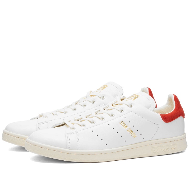 Photo: Adidas Men's STAN SMITH LUX Sneakers in Cloud White/Cream White/Red