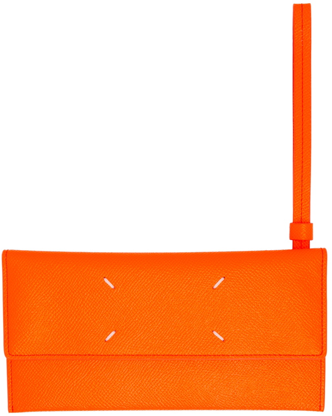Photo: Maison Margiela Orange Large Leather Wallet
