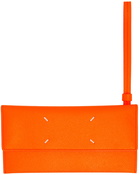 Maison Margiela Orange Large Leather Wallet