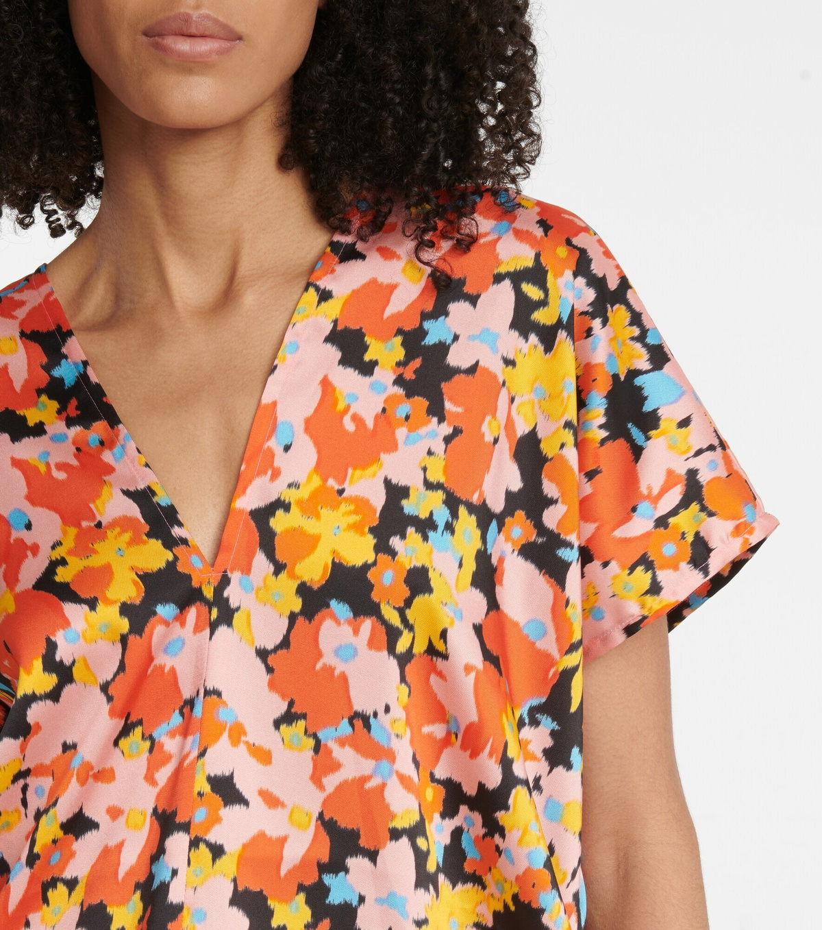 Plan C - Floral twill top