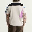 Les Deux Men's Prince Intarsia Knitted Polo in Light Ivory