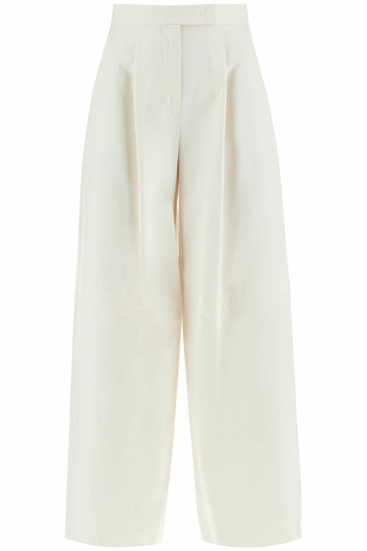 【送料&関税込】Max Mara avio Pants Avio high-rise silk satin wide-leg pants in purple - Max