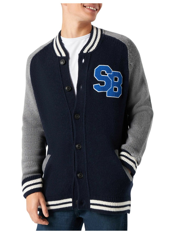 Photo: MC2 Saint Barth Blue Knit Bomber College Style