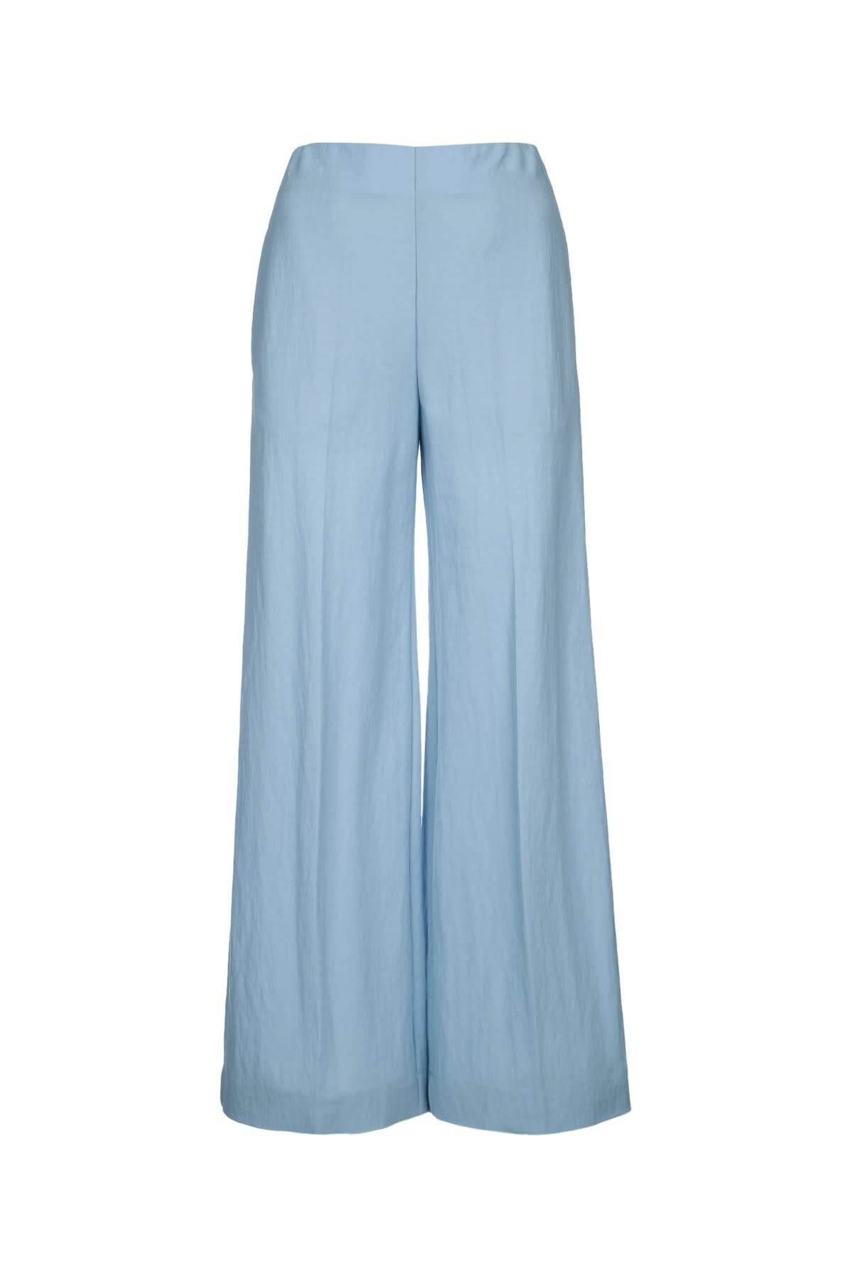 Harris Wharf London Women Flared Trousers Rayon