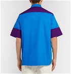 CALVIN KLEIN 205W39NYC - Contrast-Trimmed Cotton-Gabardine Shirt - Men - Blue