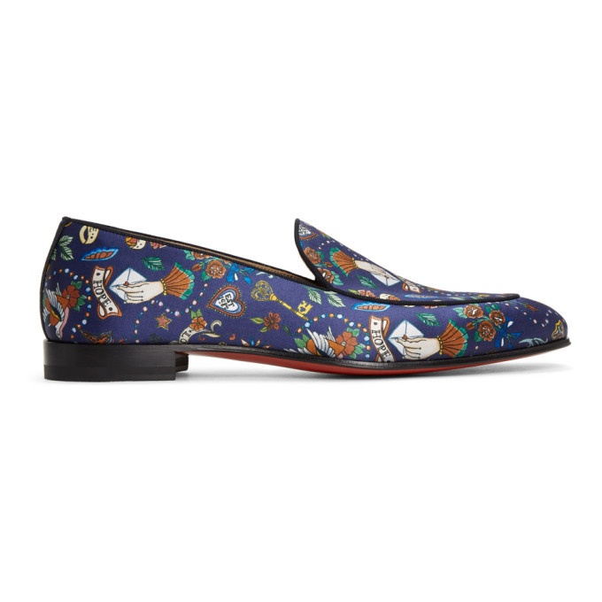 Photo: Christian Louboutin Blue Style On The Nile Tattoo Loafers